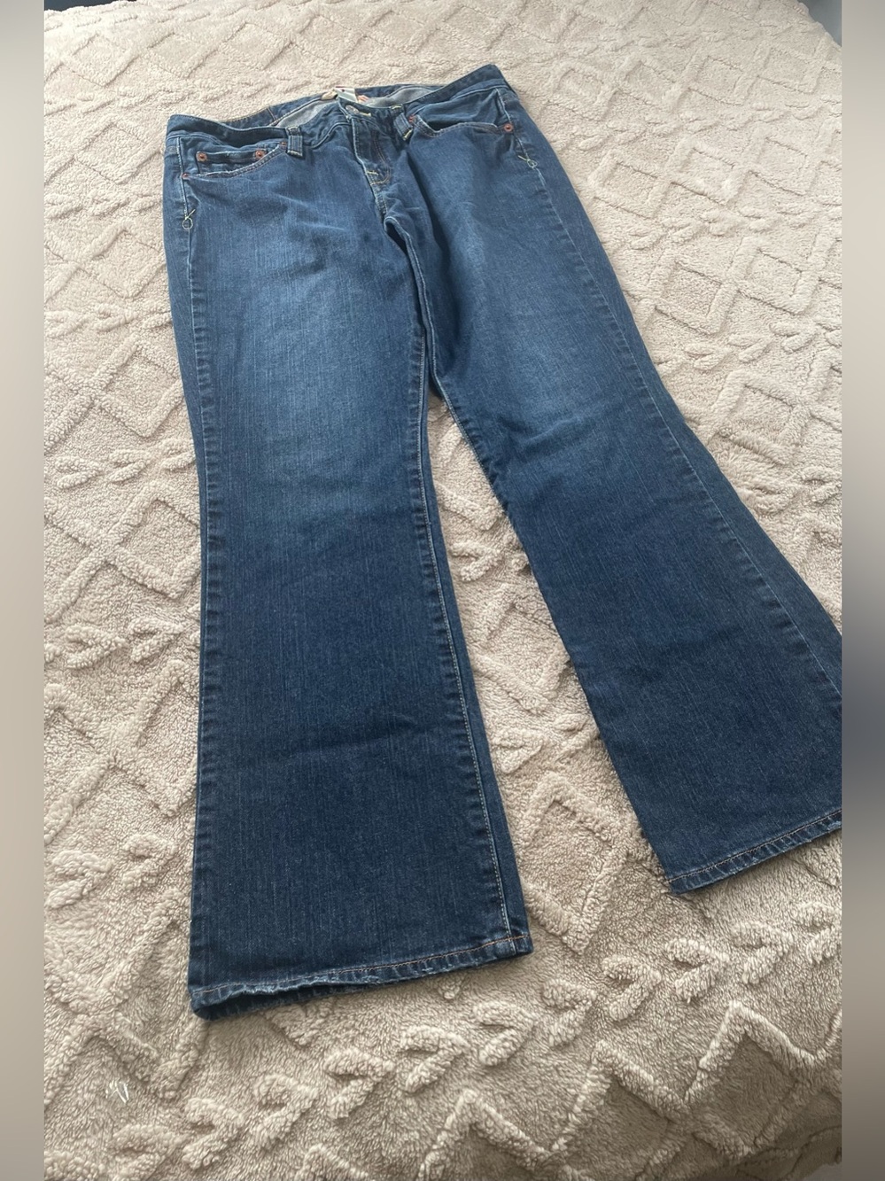 Lucky Brand Women's Dark Blue Flare Jeans~ Size 14 Casual